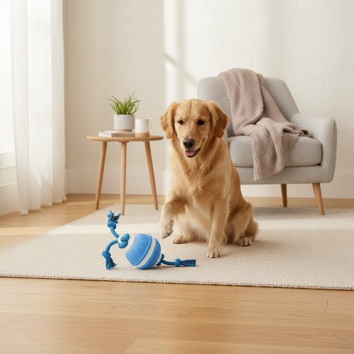 PawJumper™ - Palla interattiva resistente con sensore di movimento e corda