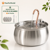 PawFlow - Fontanella Automatica in acciaio