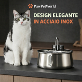 PawFlow 2.0 - Fontanella Automatica in acciaio