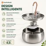 PawFlow - Fontanella Automatica in acciaio